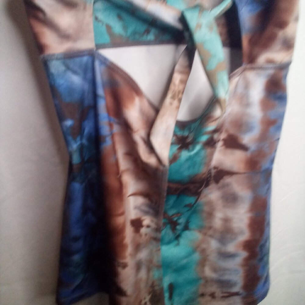 Mika Tank Top L Strappy Yoga Athletic Active Colorful - Picture 3 of 16